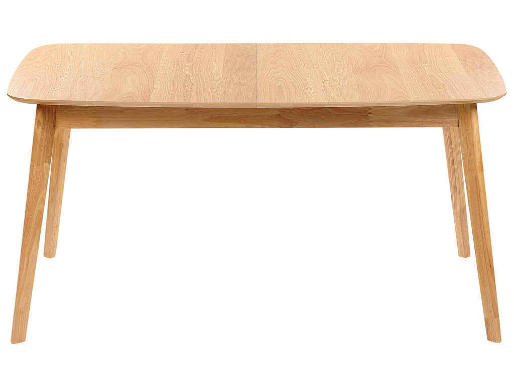 Extending Dining Table MADOX Light Oak 150/190 cm 90 cm