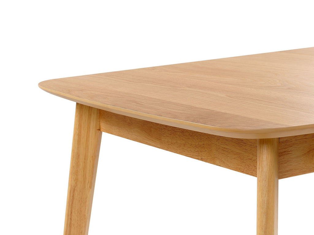 Extending Dining Table MADOX Light Oak 150/190 cm 90 cm