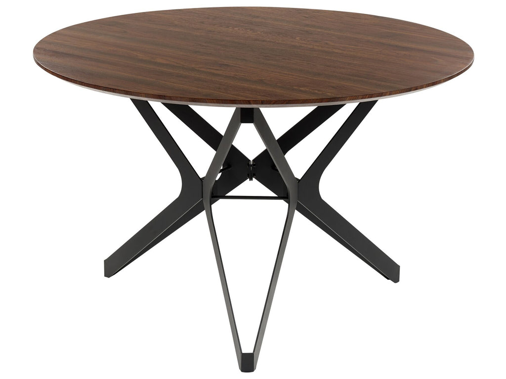 Dining Table ALURE Dark Brown 120 cm 120 cm