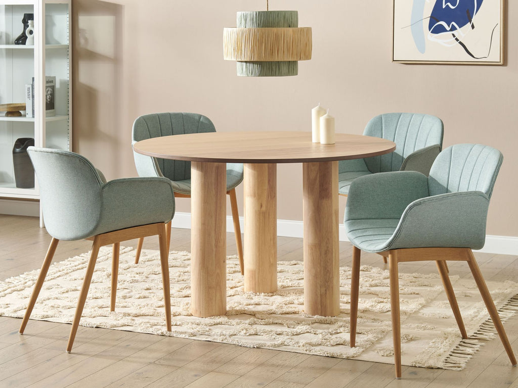 Dining Table ORIN Light Ash Wood 120 cm 120 cm