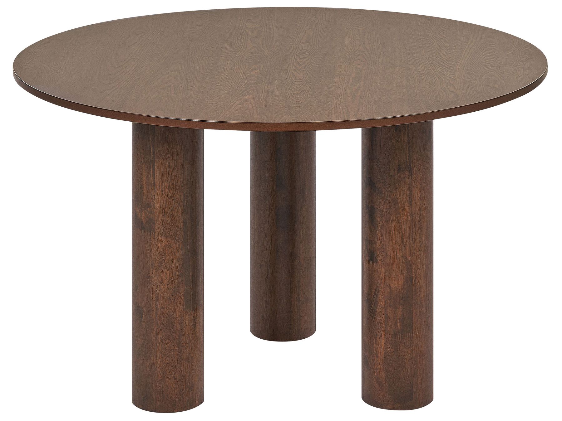 Dining Table ORIN Dark Ash Wood 120 cm 120 cm