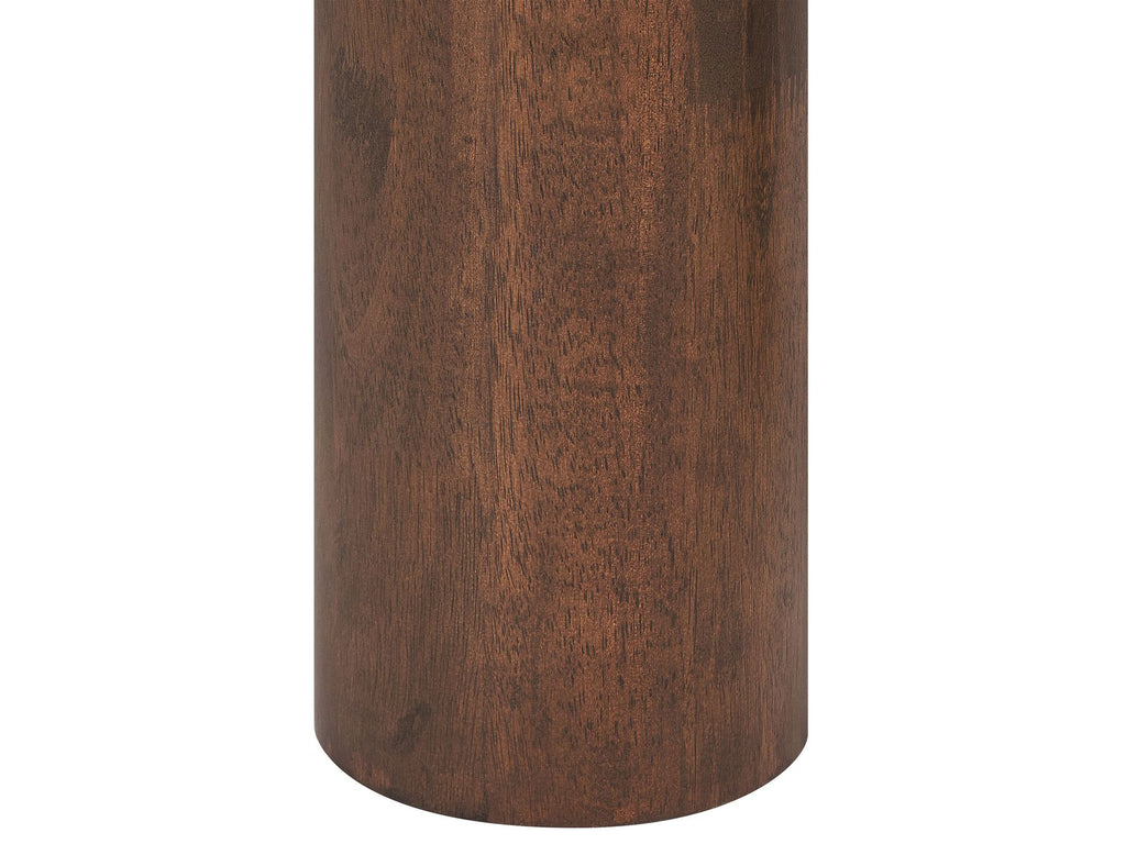 Dining Table ORIN Dark Ash Wood 120 cm 120 cm