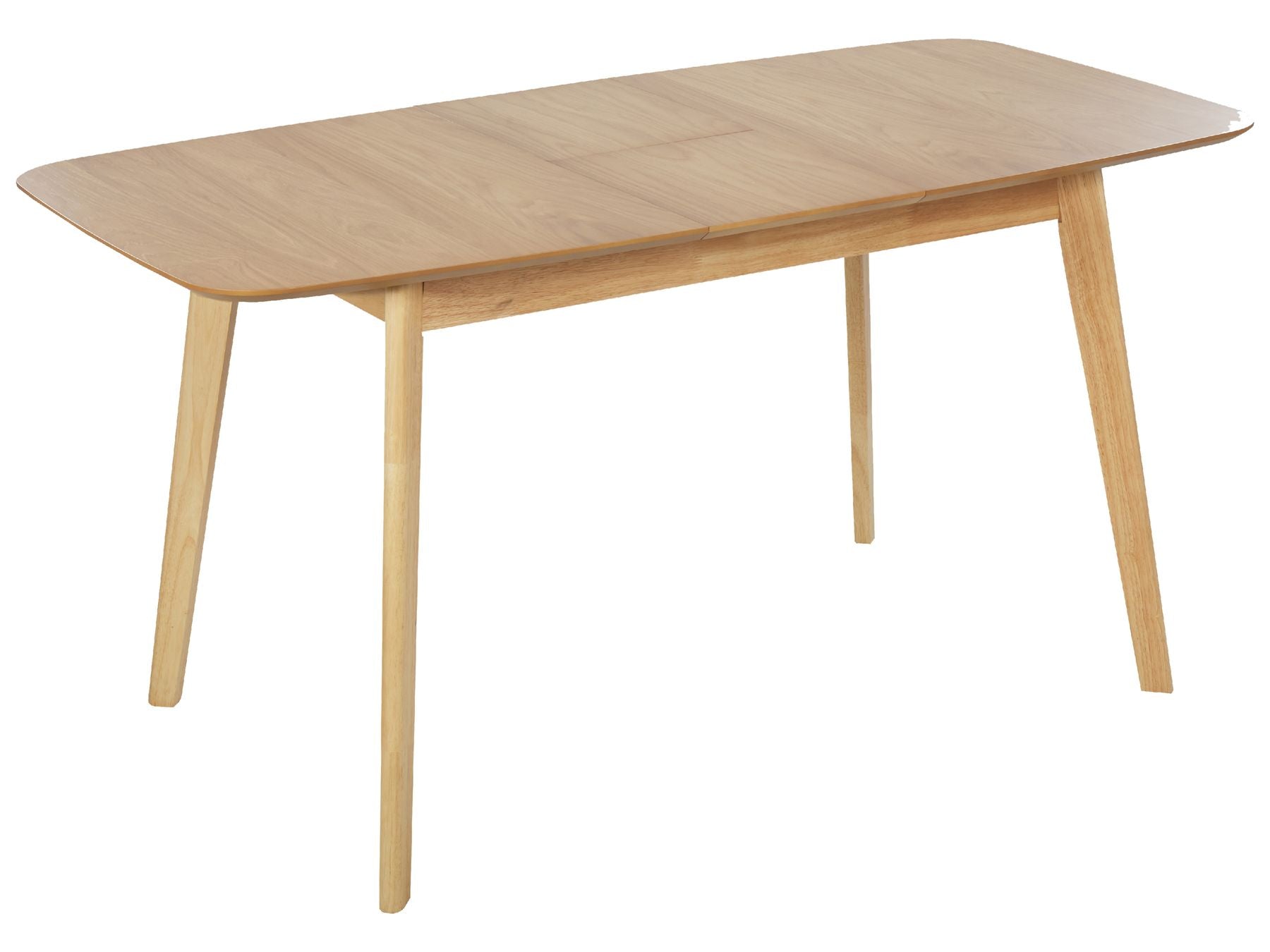 Extending Dining Table MADOX Light Oak 120/150 cm 75 cm