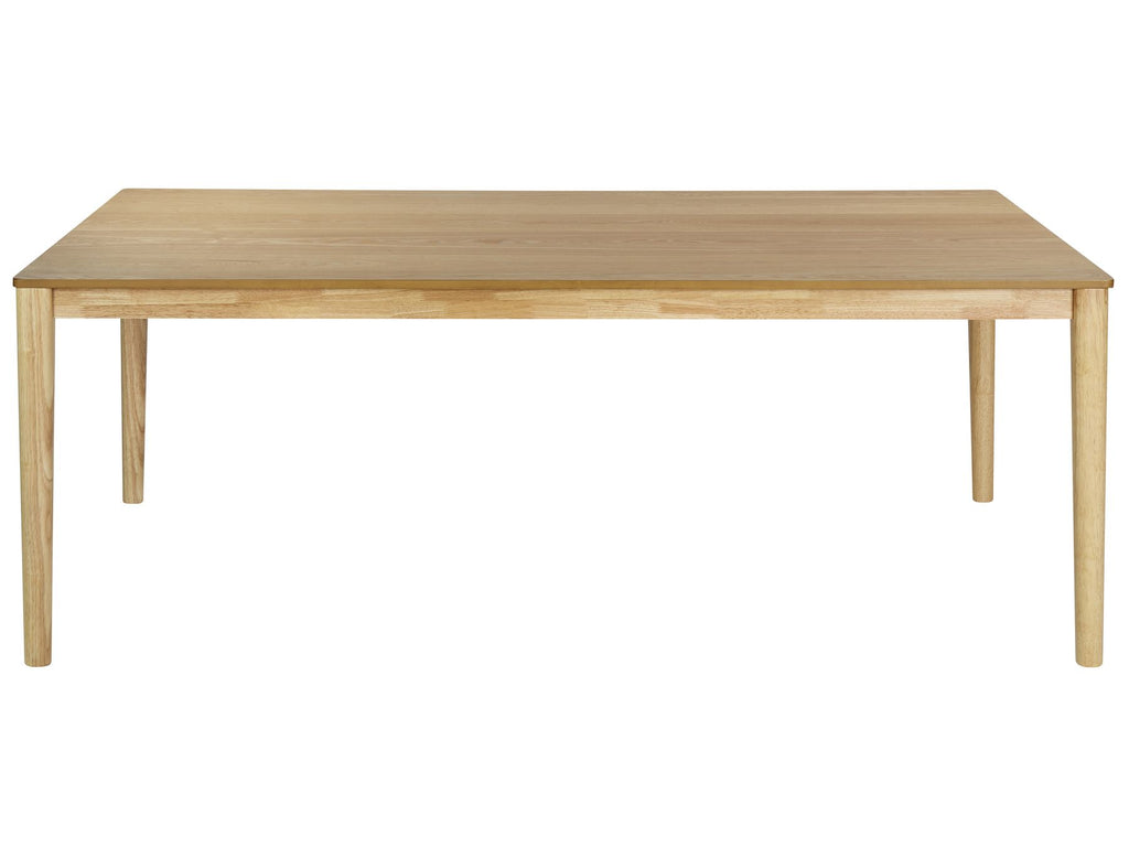 Dining Table ERMELO Natural Ash Wood 200 cm 100 cm