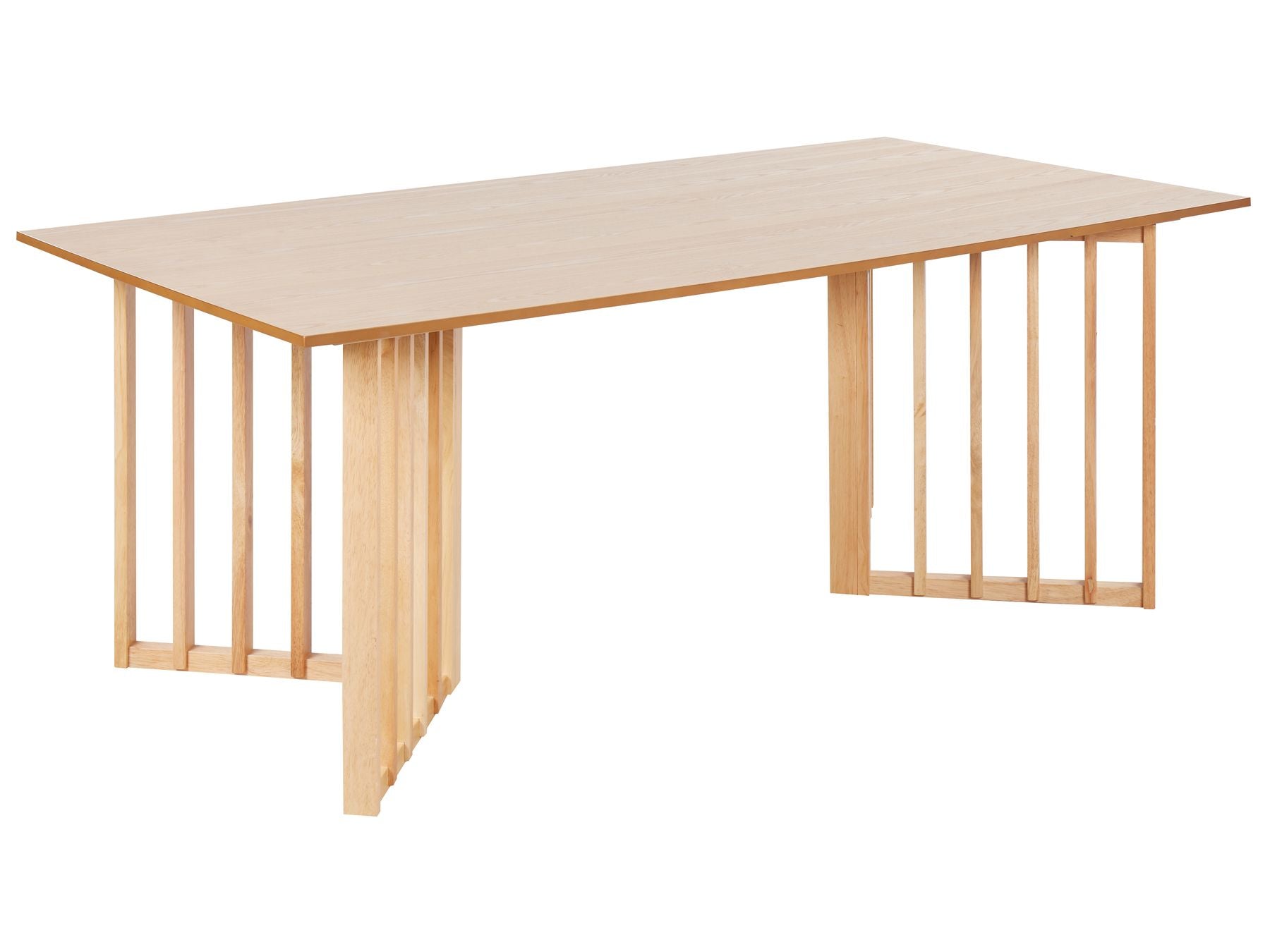 Dining Table LEANDRA Light Ash Wood 200 cm 100 cm