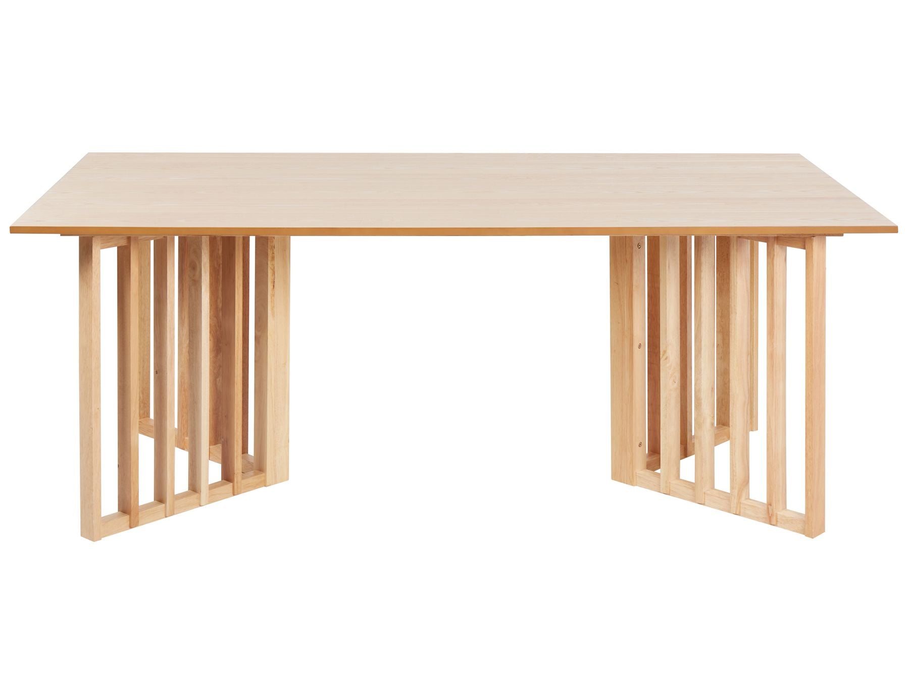 Dining Table LEANDRA Light Ash Wood 200 cm 100 cm