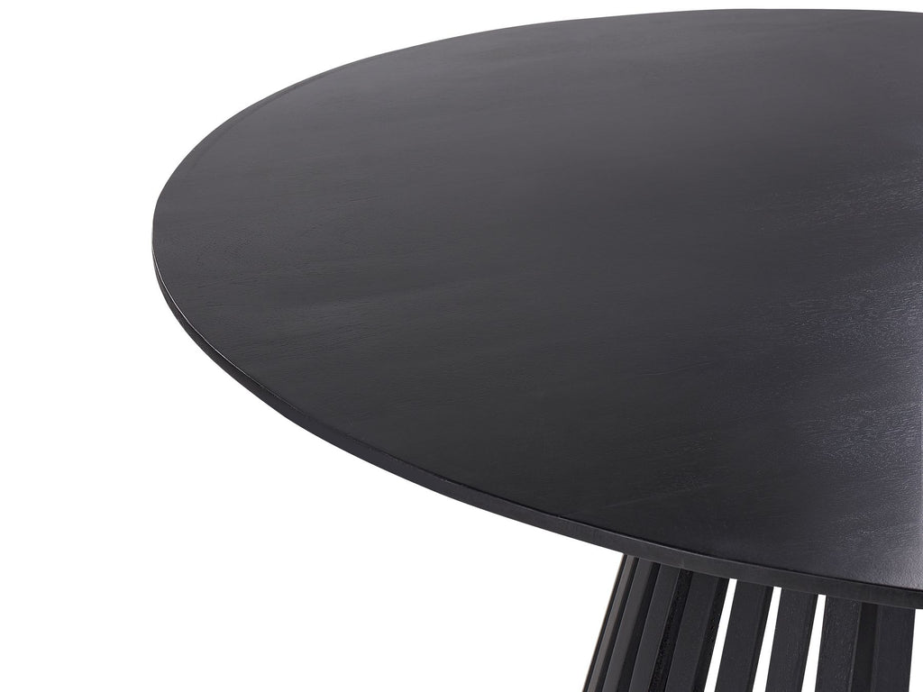 Dining Table MESILLA Black 120 cm 120 cm Acacia Wood