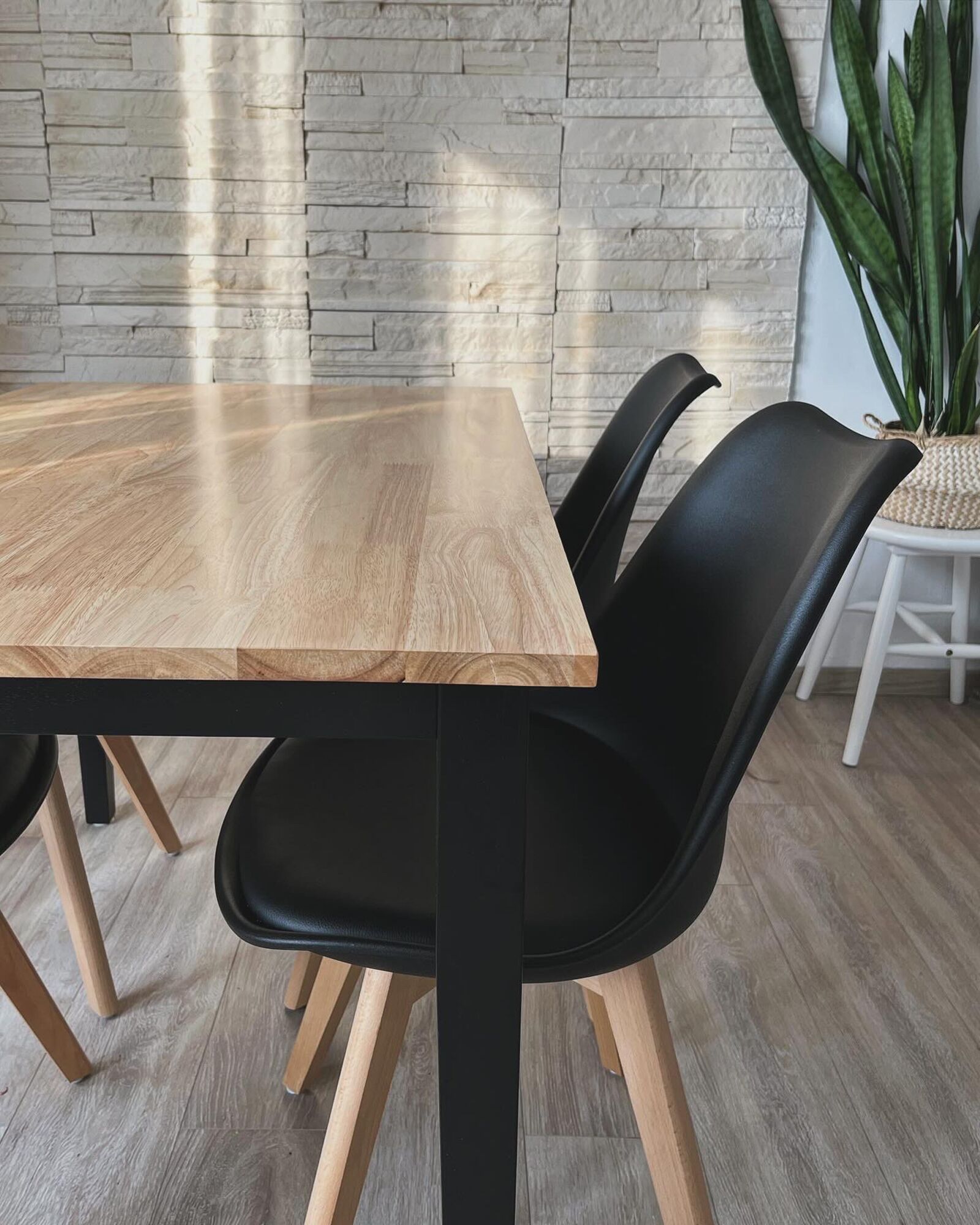 Dining Table HOUSTON Brown/ Black 120 cm 75 cm Wood