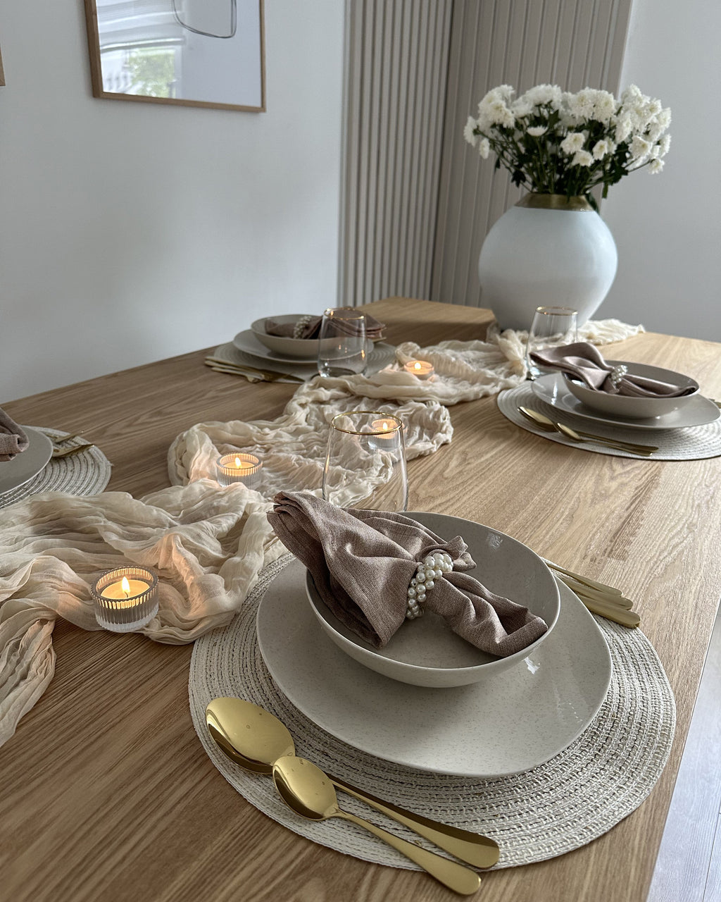 Dining Table CORAIL Light Ash Wood 200 cm 100 cm