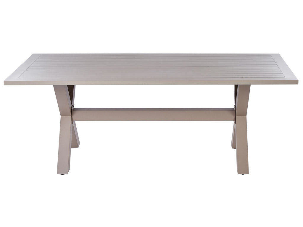 Garden Dining Set 6 Seater CASCAIS with Cushions PE Rattan Beige