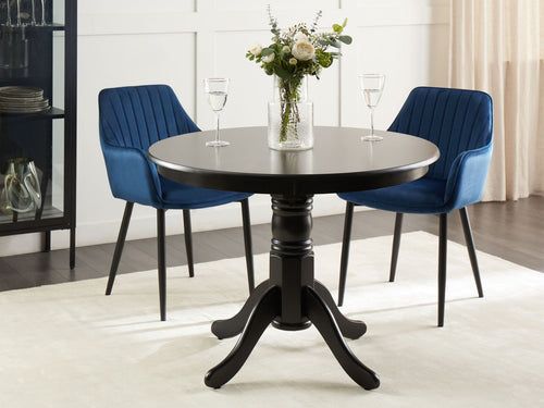 Dining Table AKRON Black 100 cm 100 cm
