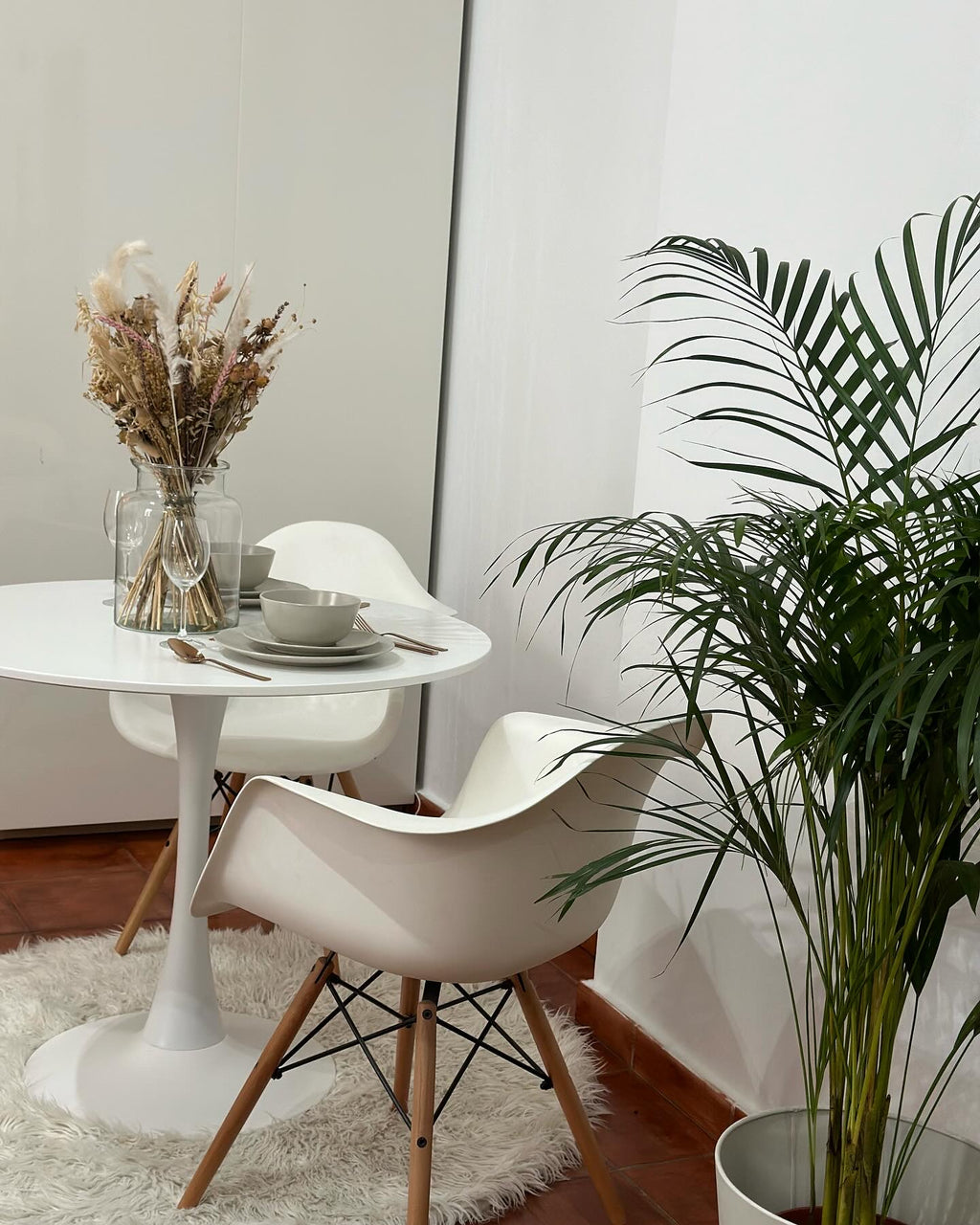 Dining Table BOCA White 90 cm 90 cm