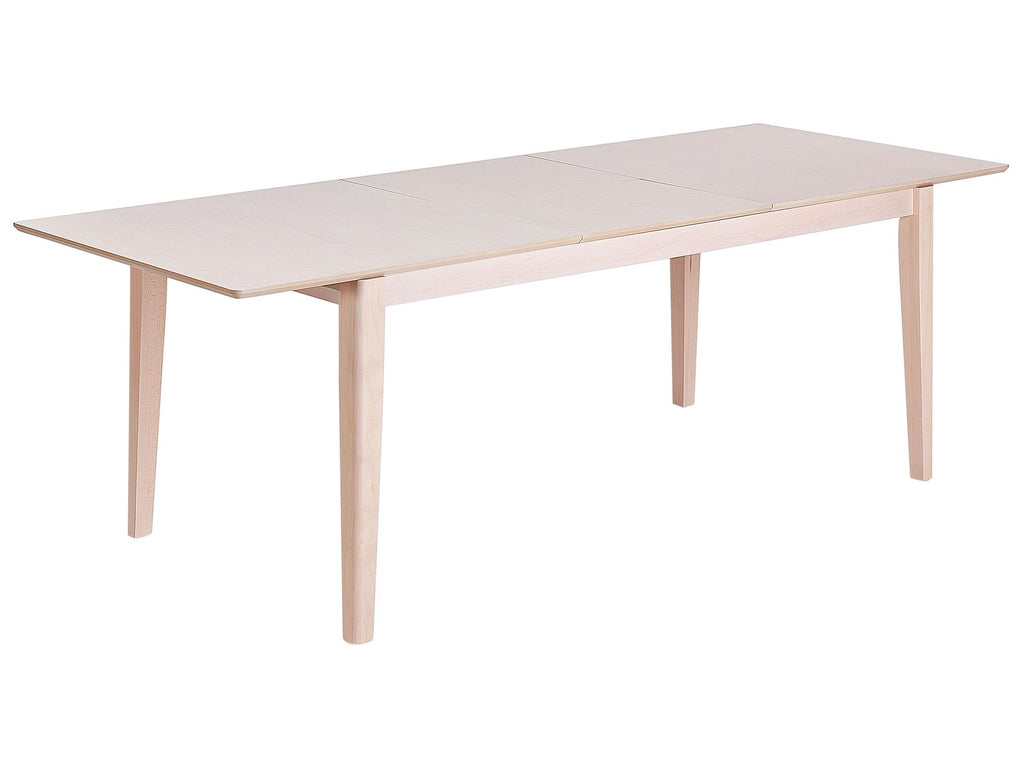 Extending Dining Table CROSBY Light Beech 180/240 cm 90 cm