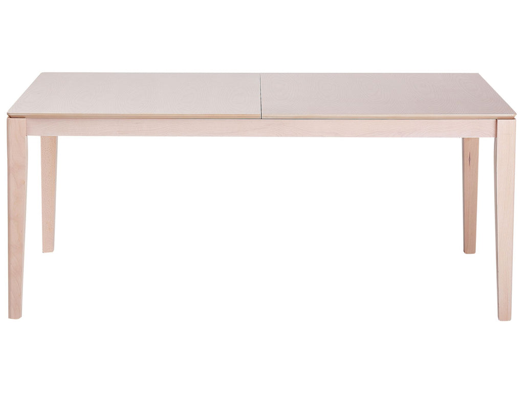 Extending Dining Table CROSBY Light Beech 180/240 cm 90 cm