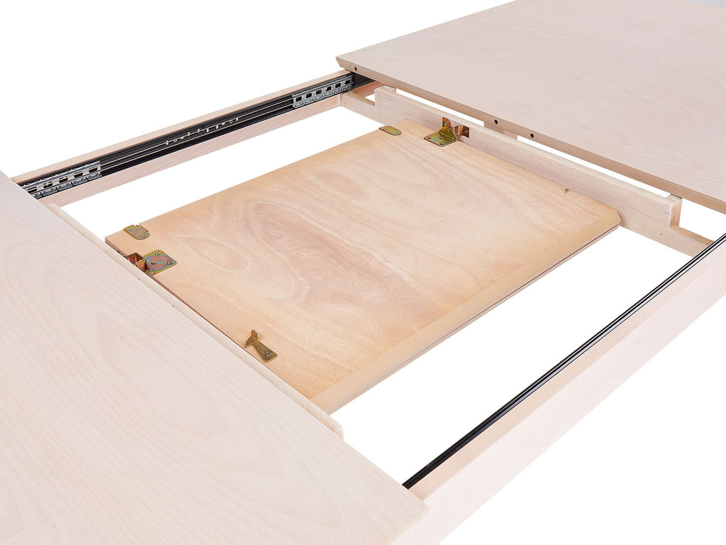 Extending Dining Table CROSBY Light Beech 180/240 cm 90 cm