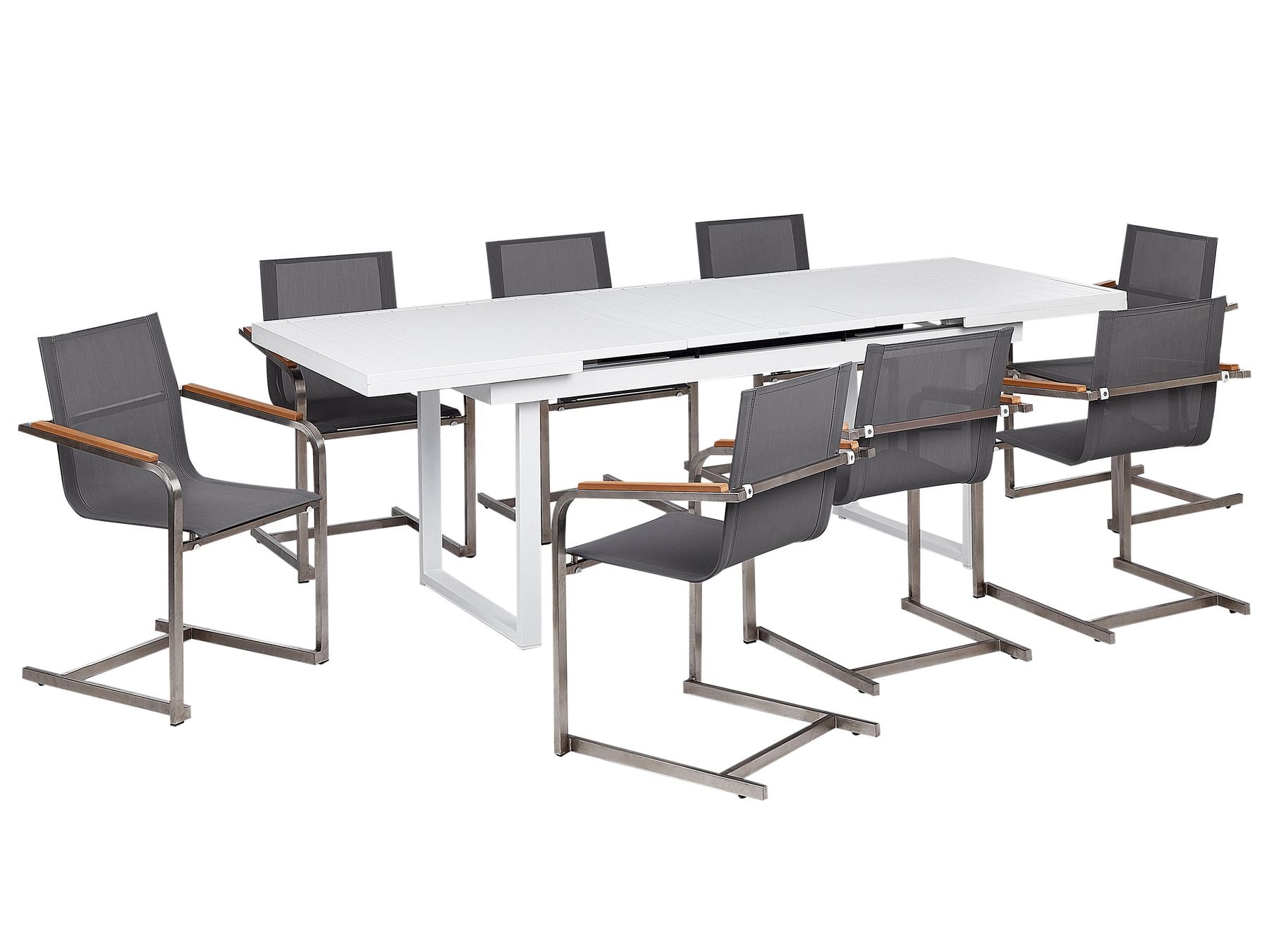 Garden Dining Set 8 Seater VALCANETTO/COSOLETO Metal Grey