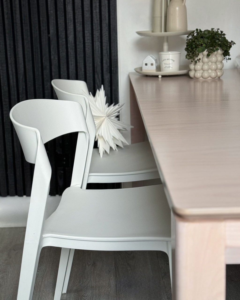 Extending Dining Table CROSBY Light Beech 180/240 cm 90 cm