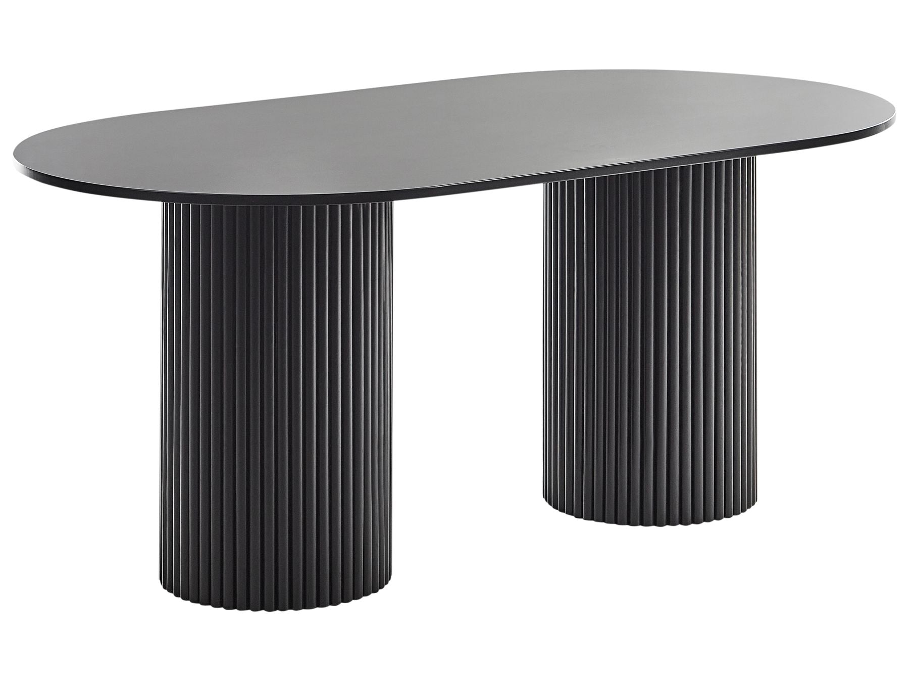 Dining Table SHERIDAN Black 180 cm 100 cm