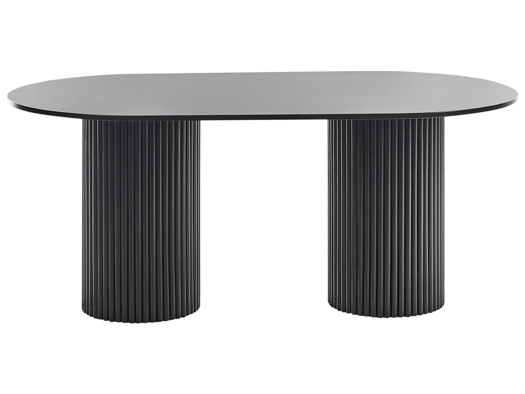 Dining Table SHERIDAN Black 180 cm 100 cm