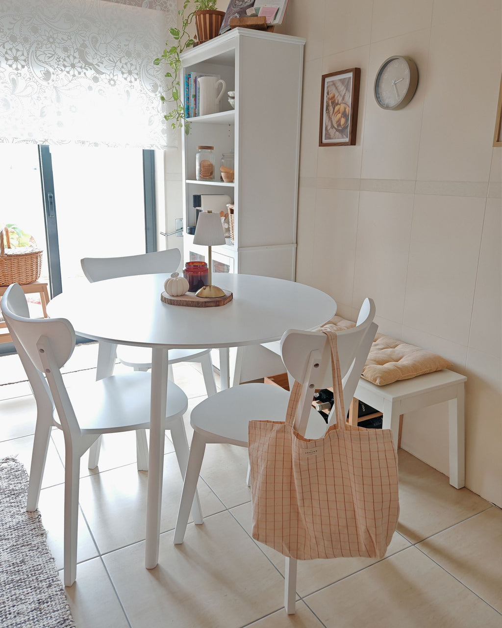 Dining Table ROXBY White 100 cm 100 cm