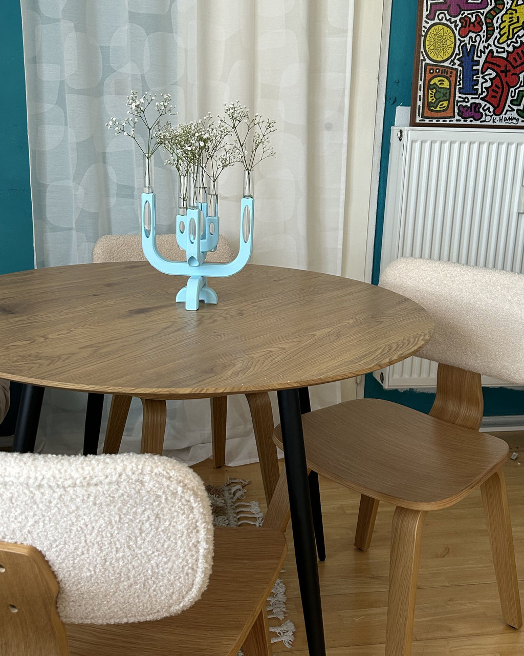 Dining Table BJORKA Light Brown 100 cm 100 cm