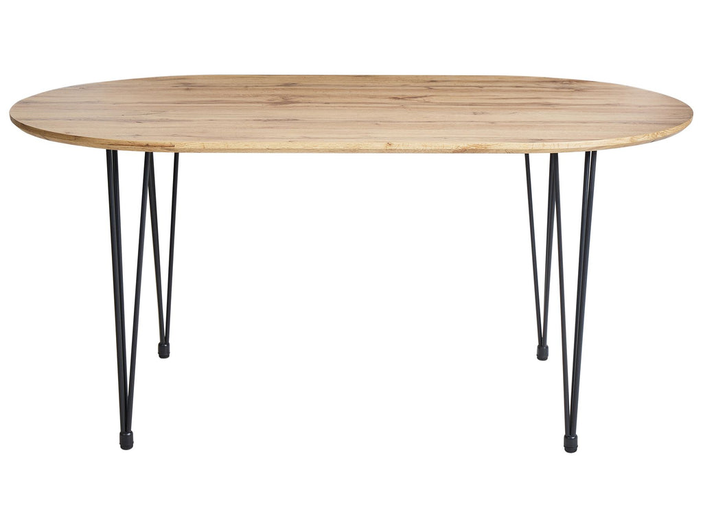 Dining Table CAVELL Light Brown 160 cm 90 cm