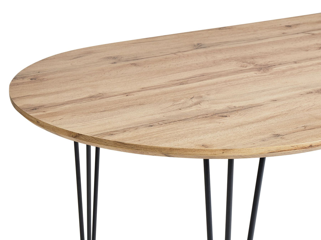 Dining Table CAVELL Light Brown 160 cm 90 cm