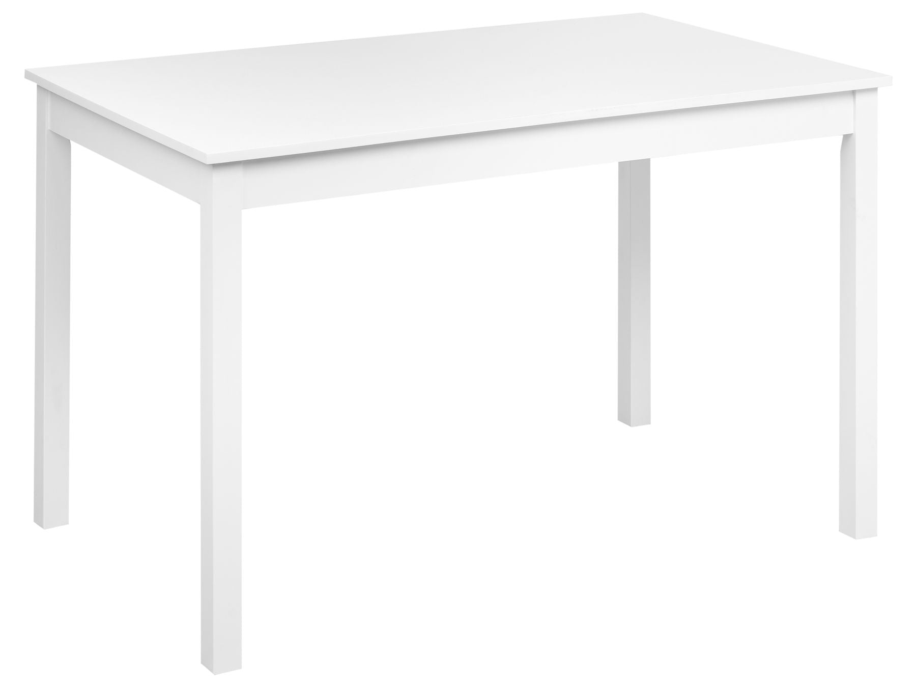 Dining Table BARLEE White 120 cm 75 cm Poplar Wood