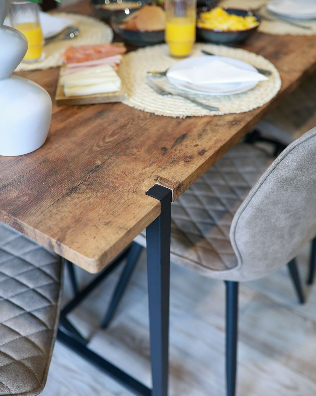 Dining Table SARITAS Brown 160 cm 80 cm
